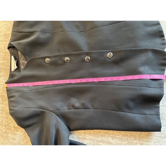 Vintage Stephanie Thomas Women's Black Button-Up Blazer Jacket Read description - Picture 8 of 9